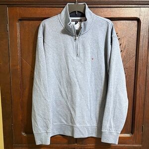 Tommy Hilfiger Men's Quarter Zip-Up in Blue Heather